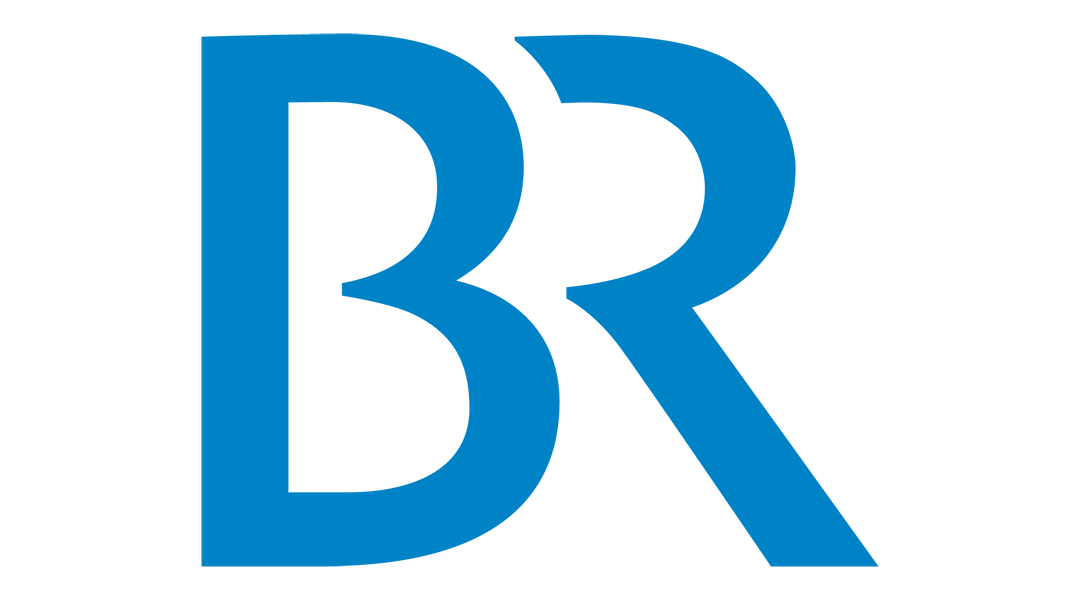 Blaues BR-Logo auf weißem Hintergrund.
